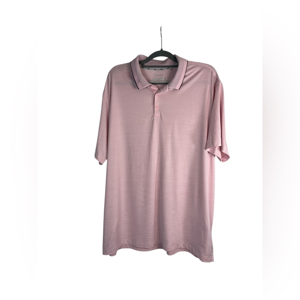 Walter Hagen Golf‎ Polo Shirt Men’s XXL Pink Performance Athletic Fit breathable